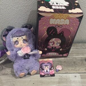 Purple Plush Toy with Accessories